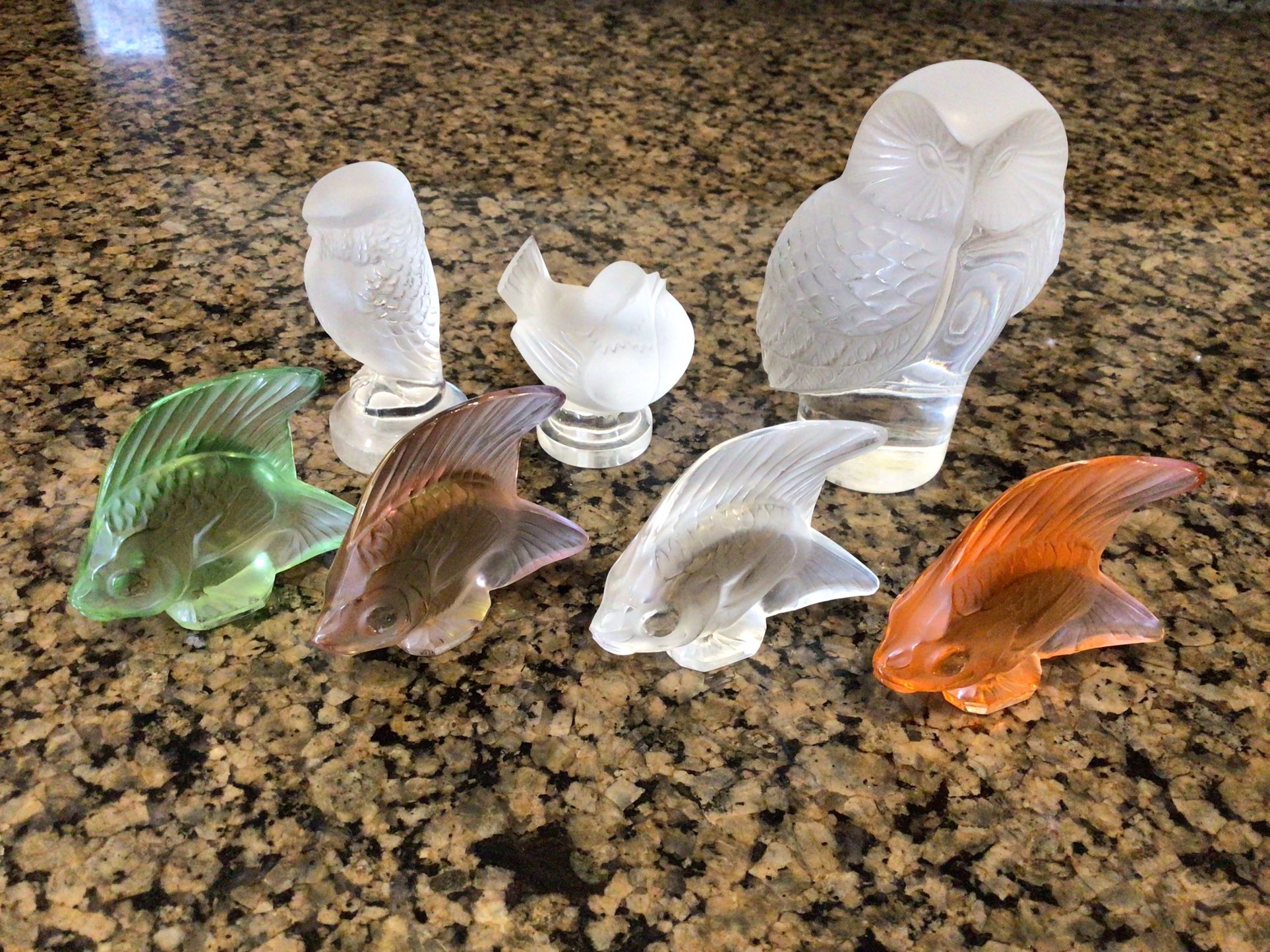 Rene Lalique France Crystal Figurines And Paperweights …. $30 - $75 Each