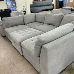 Grey Store Display Sectional 