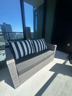 Arden Outdoor Patio / Balcony Loveseat Couch - moving today must go today