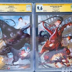 2 CGC SS Venom #1 & Amazing Spiderman #801 Both Signed 