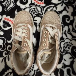 Pink Glitter Girls Vans 