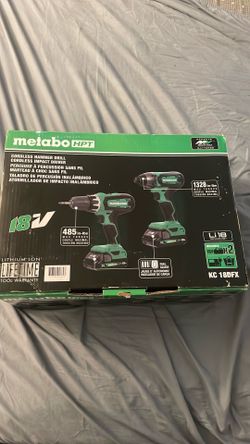 18V HAMMER DRILL AND IMPACT DRIVER COMBO KIT | METABO HPT KC18DFX  $140