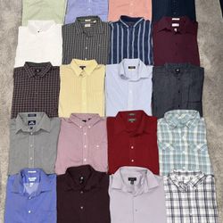 Wholesale of Qty 100 Men’s Extra Large (XL) Dress & Casual Long Sleeve Button Down Shirts