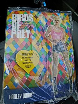 NEW Adult DC Women's Harley Quinn Costume Birds of Prey Women's Large 10-12 - $30