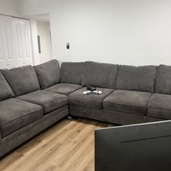 Dark Grey Couch 