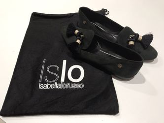 Women’s Black Suede Leather Flats EU 41/ 10 US by Isabella Lorusso