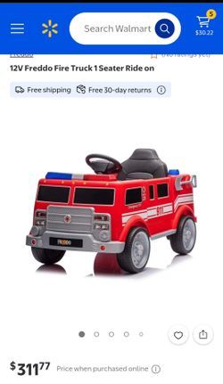 Freddo 12V Fire Truck Ride-On