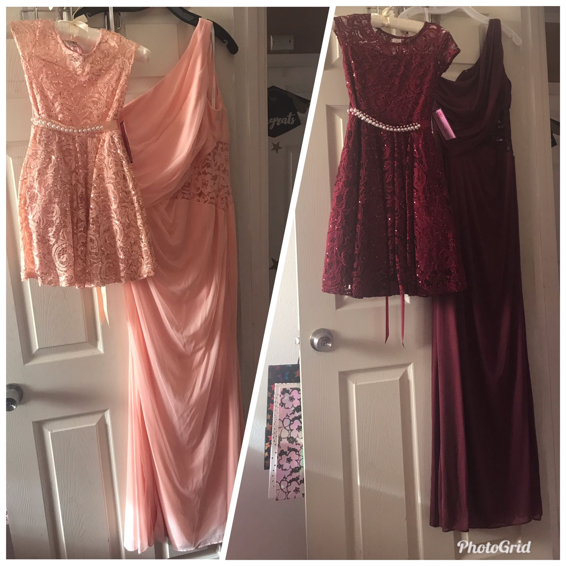 Flower girl and bridesmaid dresses