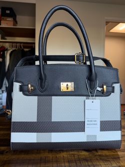 Black & Grey Satchel Bag