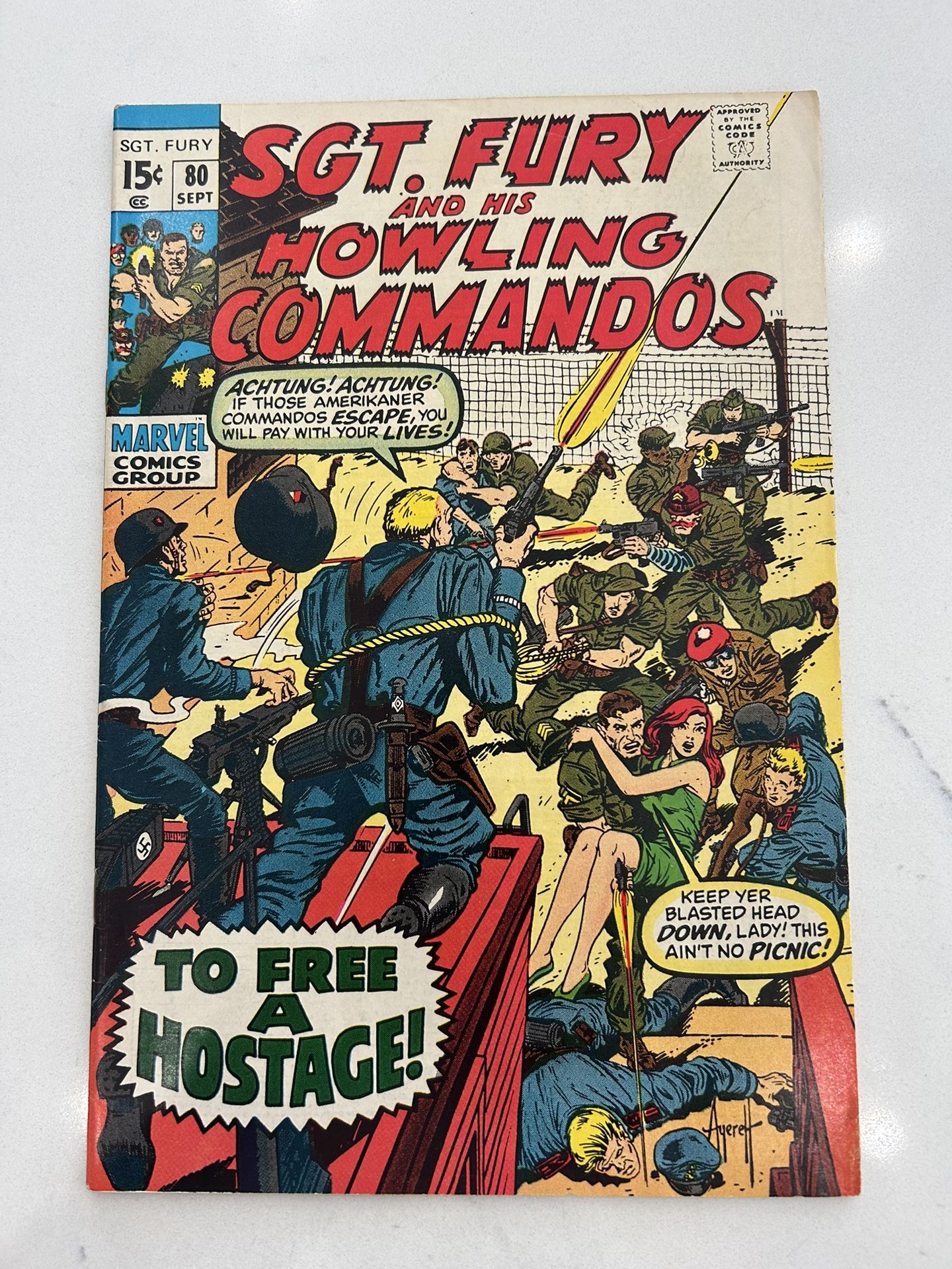 Sgt. Fury #80 - To Free a Hostage (Marvel, 1970) VF
