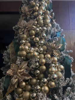 Flocked Christmas Tree