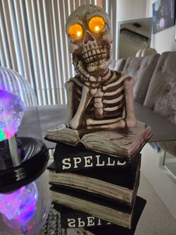 Calavera con libros