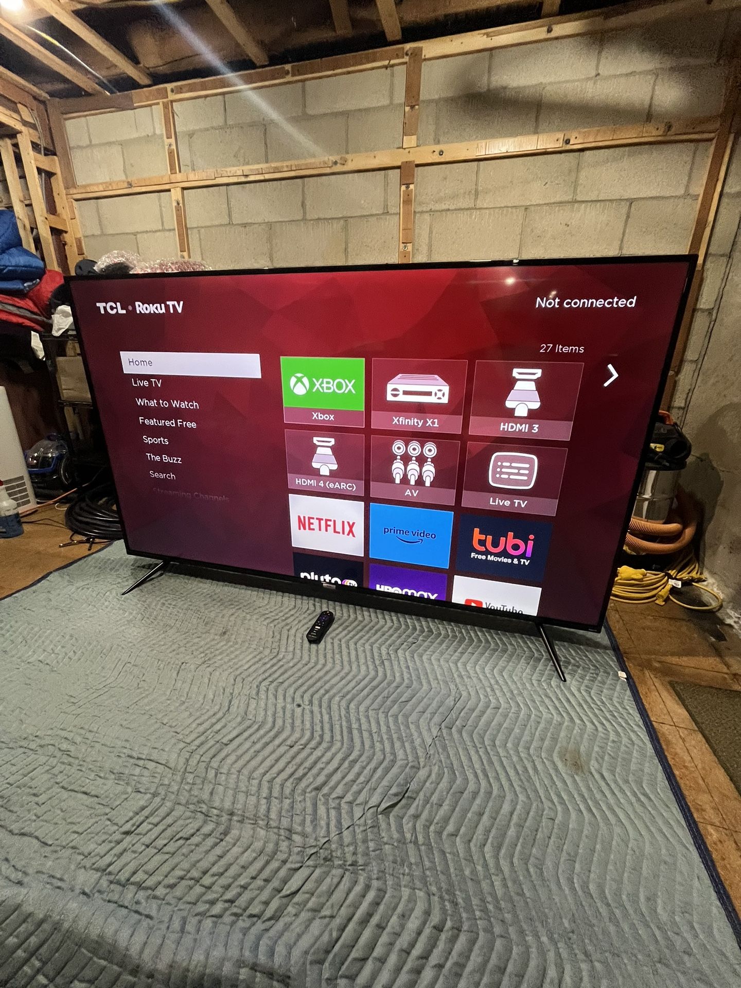 TCL 75” Roku LED Flat Panel TV