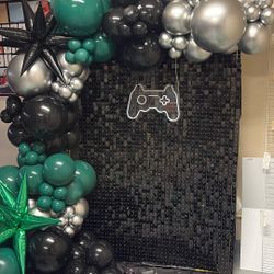 Black Party Decor Wall