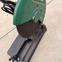 Abrasive Chop Saw, 2400W 3800RPM Steel Cutting Machine, 45° Adjustable Angle Metal Cutting Saw with 14in Blade for Cutting Rebar, Angle Steel, Hollow