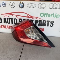 2016 2017 2018 2019 2020 2021 Honda civic tail light tail lamp taillight left driver side LH USED ORIGINAL OEM