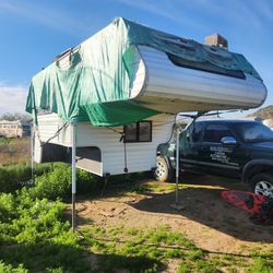 Cab over camper. Needs roof and floor