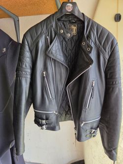 Vintage Leather Motorcycle Jacket