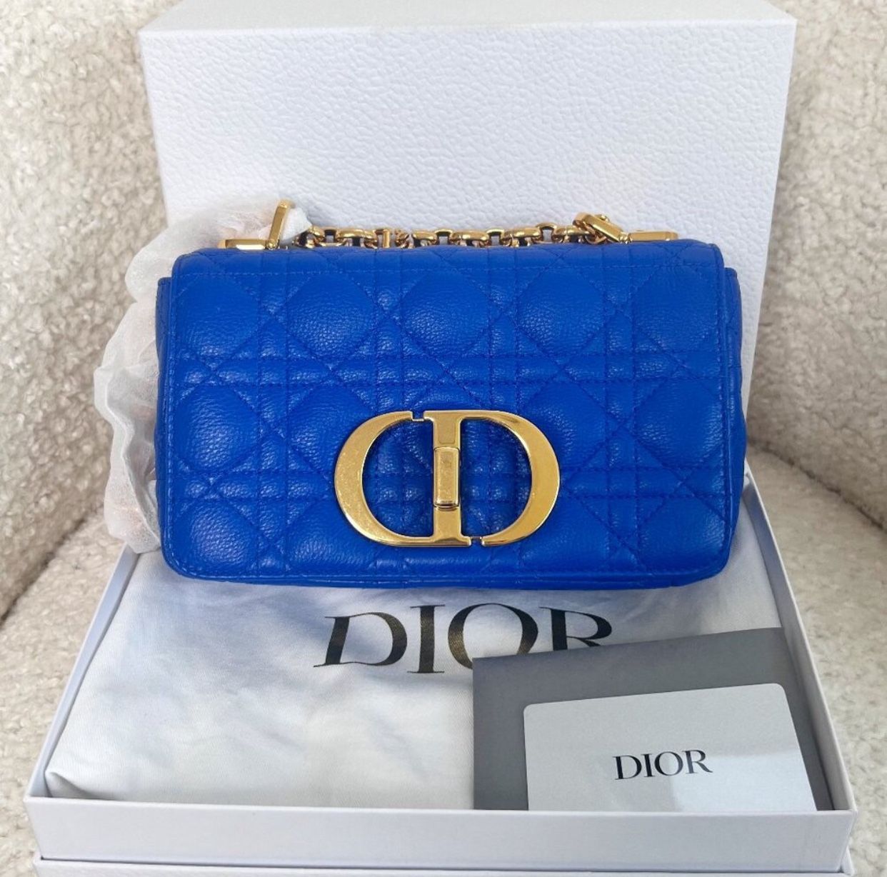 Dior Small Blue Caro Bag 
