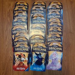 24 Packs Of Disney Lorcana Trading Cards 