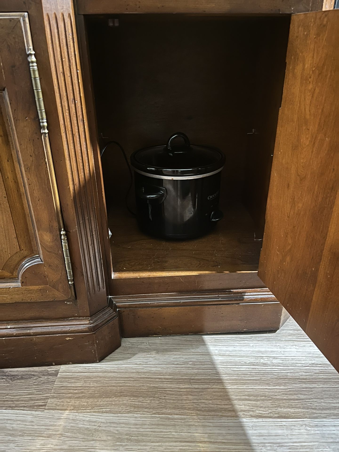 Vintage Wood Century China Hutch