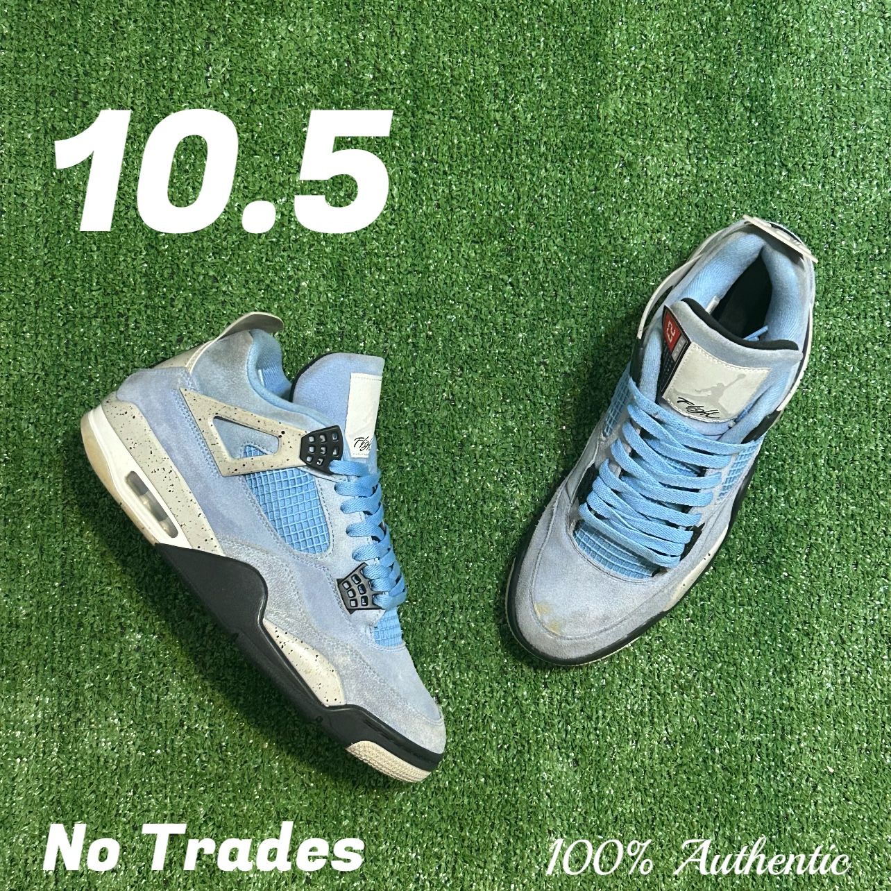 Size 10.5 Air Jordan 4 Retro “University Blue” ☁️ 