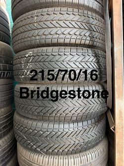 215/70/16 (4) Bridgestone WeatherPeak