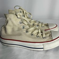 Converse Chuck Taylor All Star Hi Top Shoes Sneakers M9162 - Unbleached White Men’s 5 Woman’s 7
