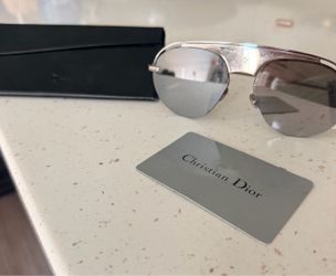 Christian Dior Silver Mirrored Sunglasses
