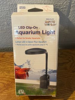 Penn Plax LED Clip On Light For Small Aquarium