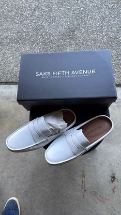 Sacks Fifth Avenue Store New White summer shoes