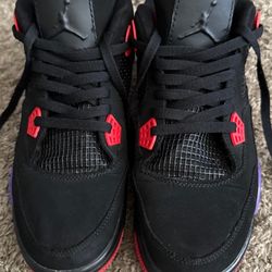 Air Jordan 4 Retro Black, Purple, Red Size 13