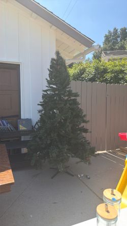 7-8 foot Christmas tree.