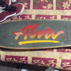 Legitimate Tony Alva .....Not A Remake .Trackerdart Trucks Tunnel Rocks Wheels And Swiss Bones Bearings All From 1970s