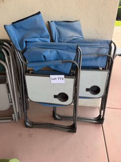 Folding Camp Chairs w/Tables