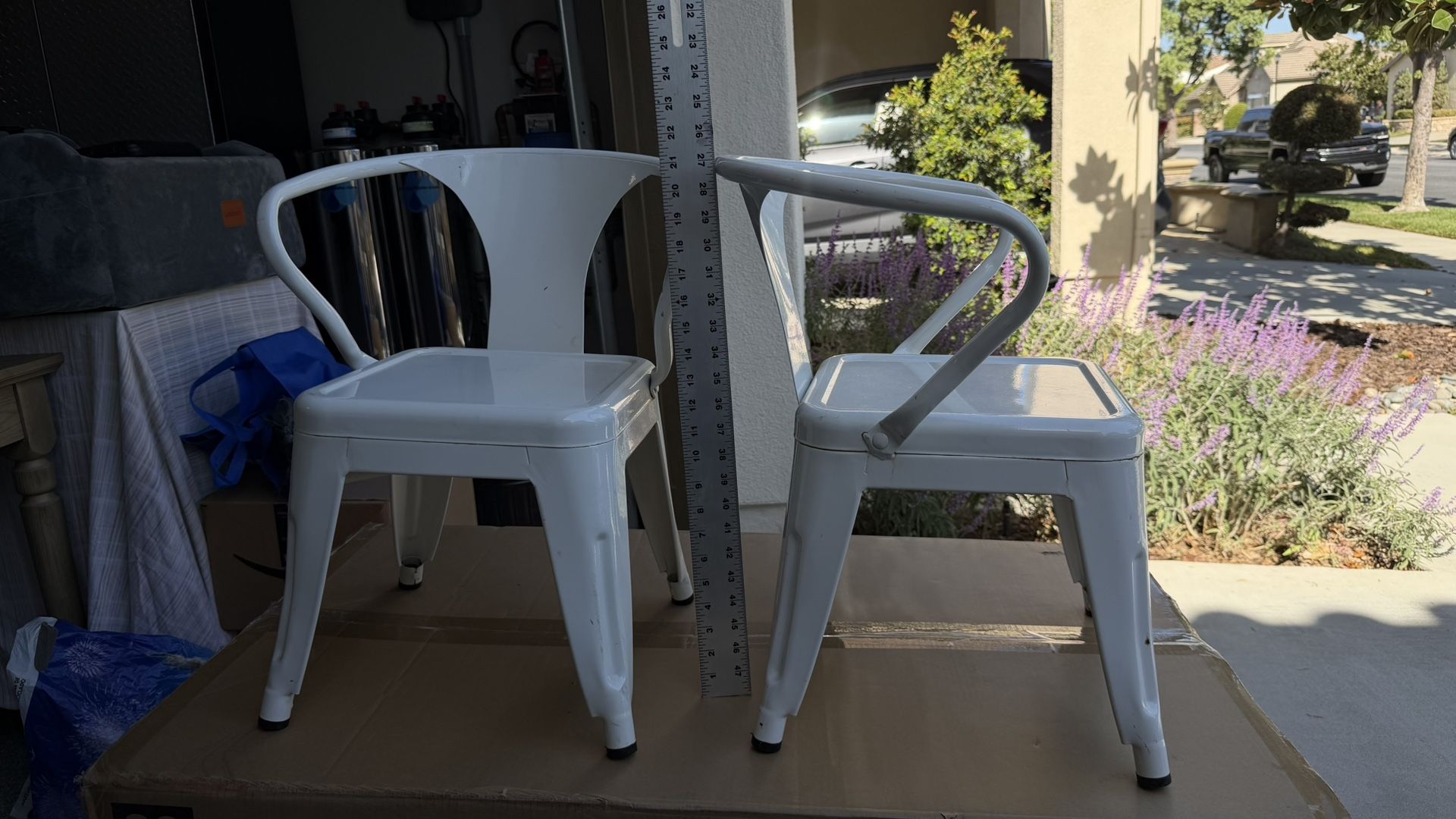 2 Kids Quality Metal Chairs