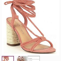 Gibson Latimer Tasha Espadrille Suede Ankle Tie Heels Size 7.5 Women’s Heels