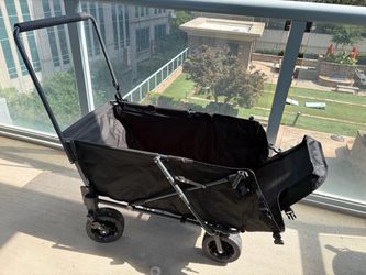 Heavy Duty Folding Utility Wagon. Large All Terrain Wheels. Excellent Condition.