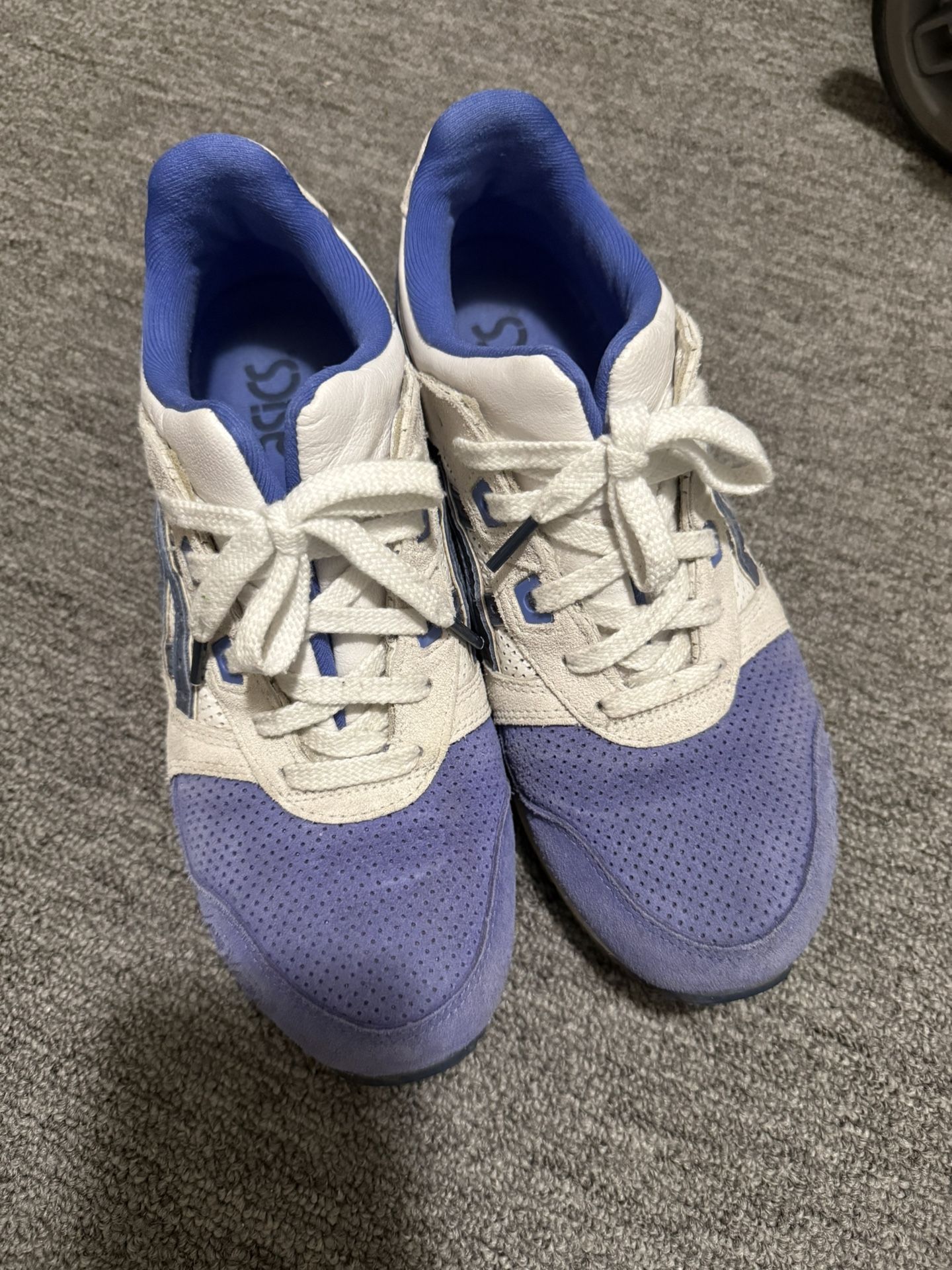 ASICS women’s white and purple sneakers