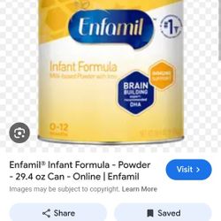 10 Enfamil yellow cans