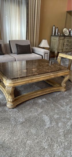 Schnadig Marble Coffee Table and Side Tables