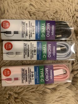 PowerXcel 2in1 Charger For Micro And Type C
