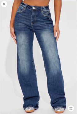 Straight leg jeans