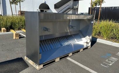 8 ft NSF Restaurant Hood And Exhaust Fan 14 HBS