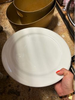 Big white plates