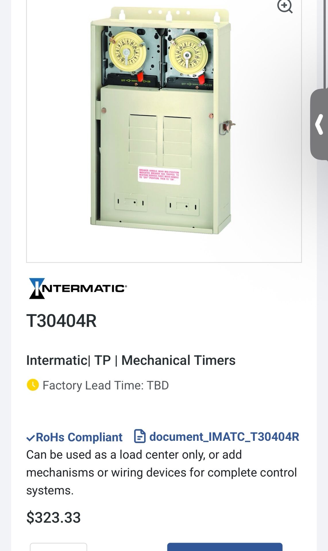 Intermatic Tp Mechanical Timer
