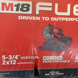 New Milwaukee M18 Chop Saw Pack With Battery & Rapid Charger New Sealed. Xmas Gift Was $1199 Now $700. 