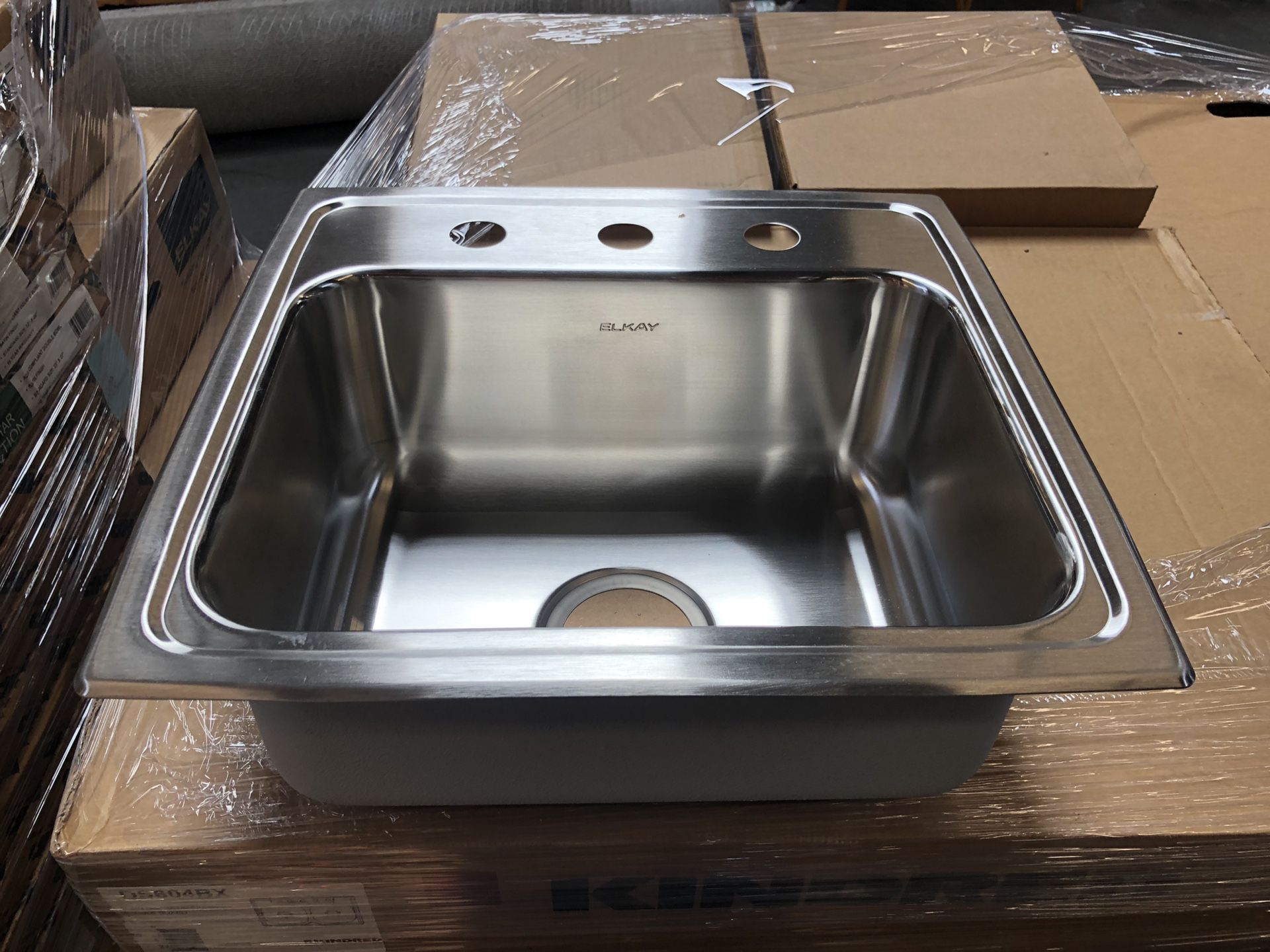 Stainless steel bathroom and kitchen sinks