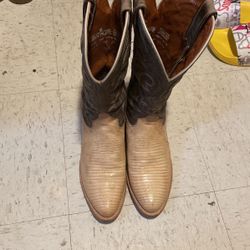 Lizard Skin Boots Size 8.5 Men’s Real Size Fits 9.5