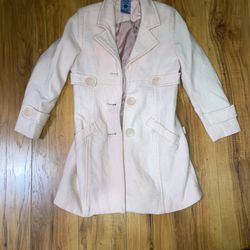 Girls Pink Pea coat Size 5 